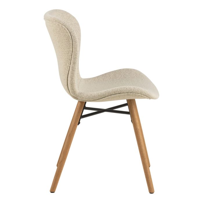 The Tivoli Cream Bouclé & Oak Dining Chair – Set of 2 – image 3