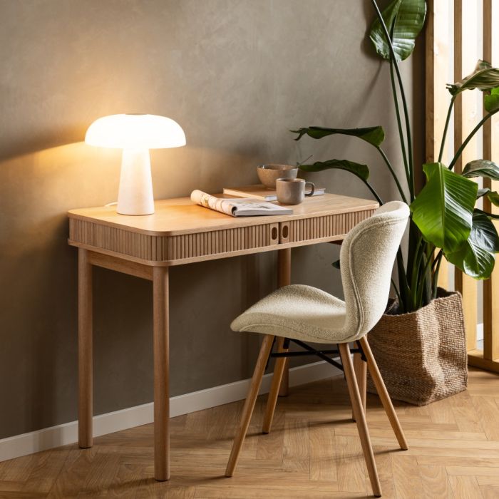 The Tivoli Cream Bouclé & Oak Dining Chair – Set of 2 – image 4