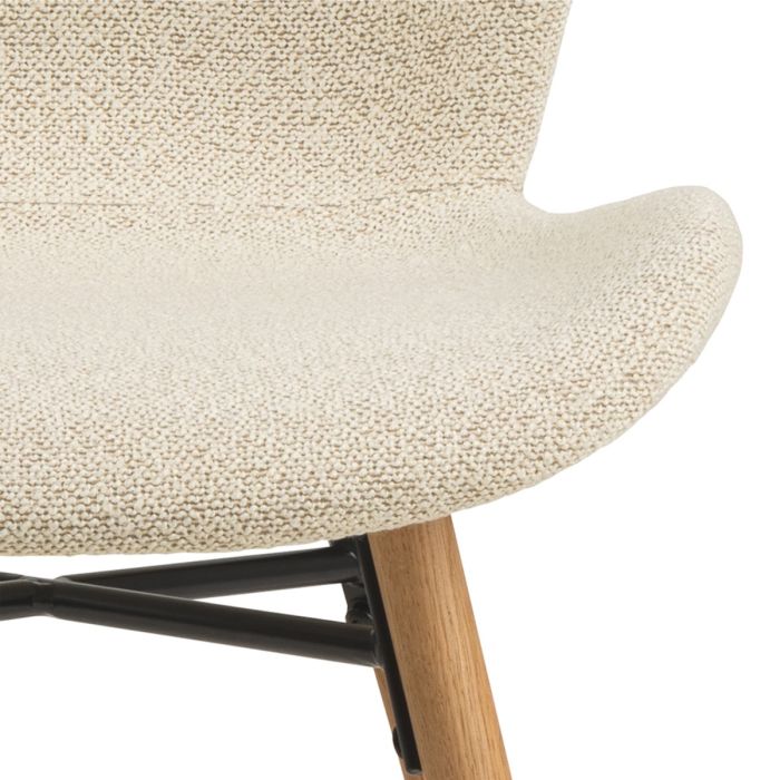 The Tivoli Cream Bouclé & Oak Dining Chair – Set of 2 – image 7