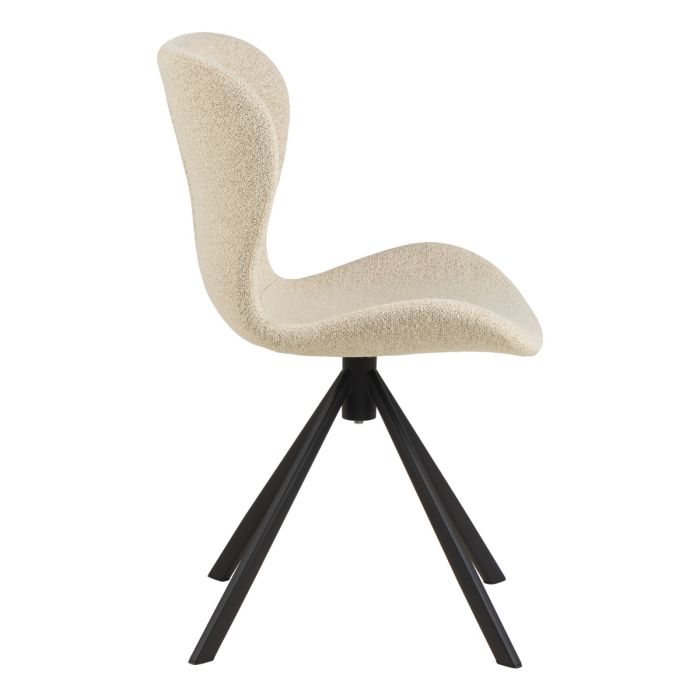 The Tivoli Cream Bouclé Swivel Dining Chair – Set of 2 – image 3