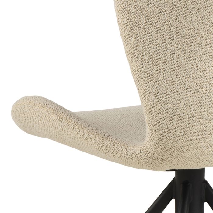 The Tivoli Cream Bouclé Swivel Dining Chair – Set of 2 – image 8