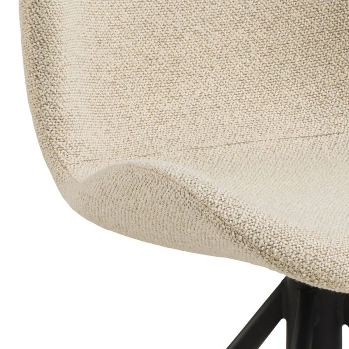 The Tivoli Cream Bouclé Swivel Dining Chair – Set of 2 – image 9