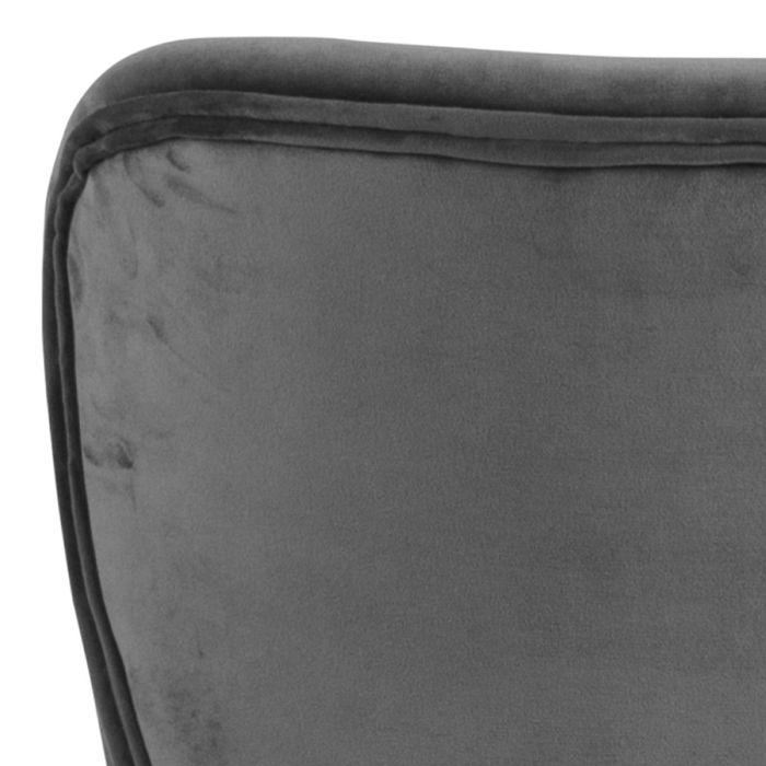 The Tivoli Dark Grey Velvet Dining Chair – Set of 2 – image 5