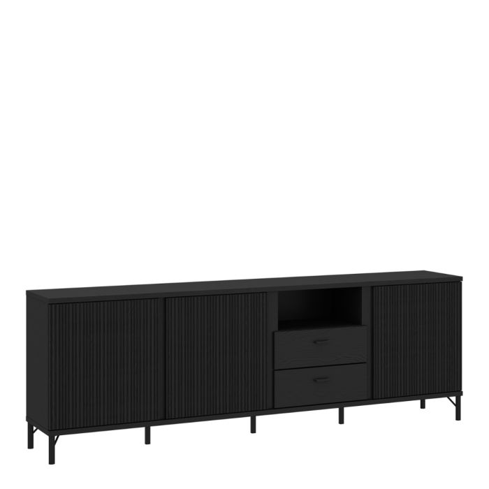 Zafarya Black Graphite Large TV Cabinet – supplier product image
