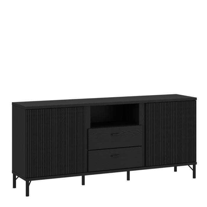 Zafarya Black Graphite TV Cabinet – supplier image 1