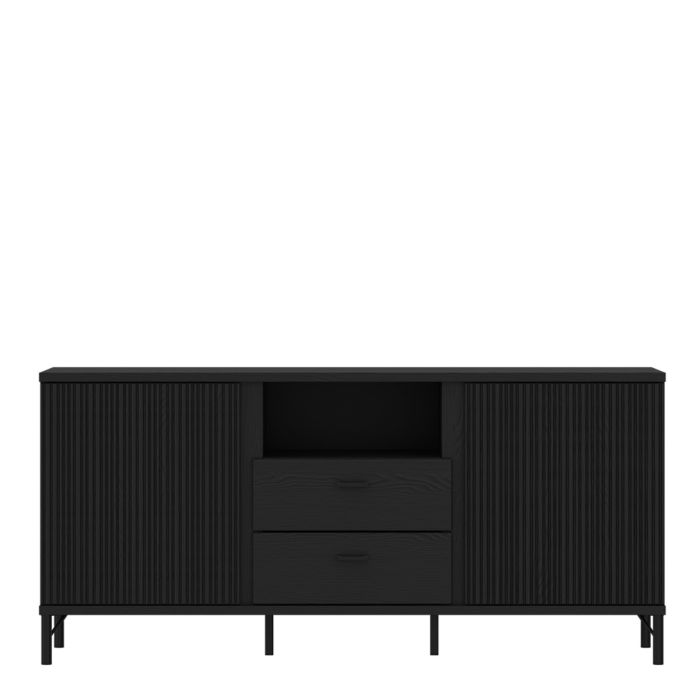 Zafarya Black Graphite TV Cabinet – supplier image 2