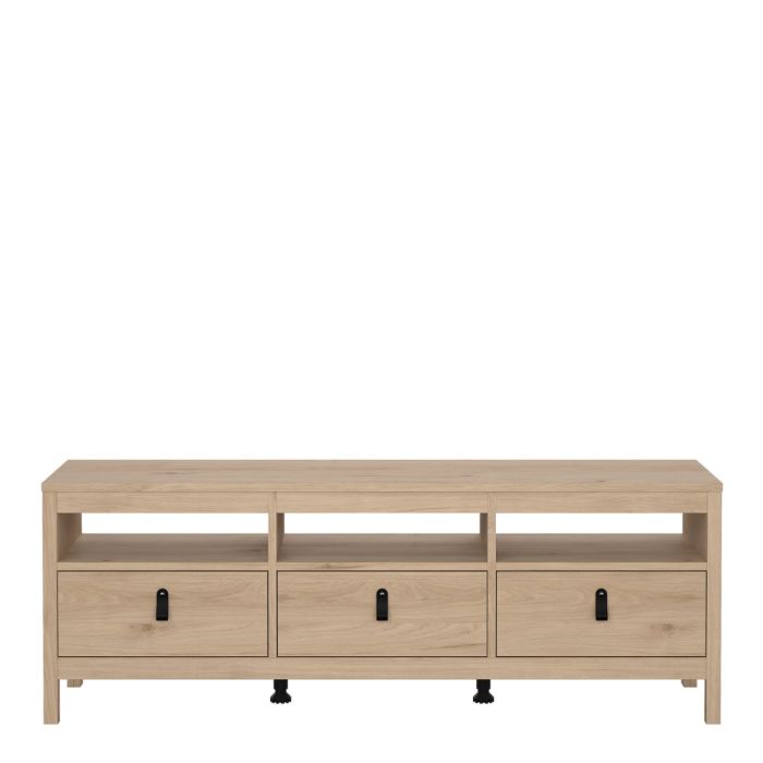 Zahmira Jackson Hickory Oak 3-Drawer TV Unit – supplier image 2