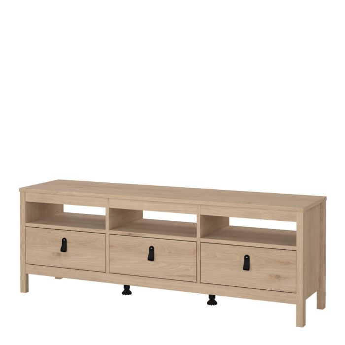 Zahmira Jackson Hickory Oak 3-Drawer TV Unit – supplier image 3