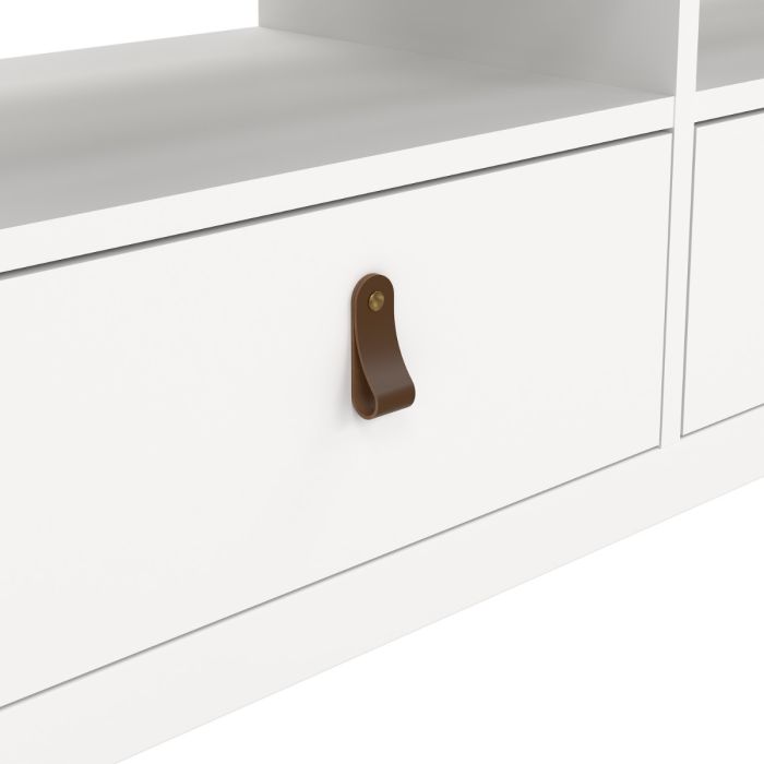 Zahmira White 3-Drawer TV Unit – supplier image 8